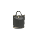 Valentino Rockstud Small Shopping Bag in Black