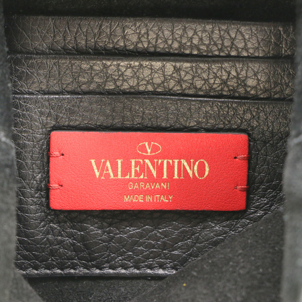 Valentino Rockstud Small Shopping Bag in Black