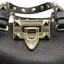 Valentino Rockstud Small Shopping Bag in Black