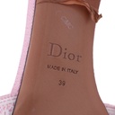 Christian Dior Dway Slide Pink Toile de Jouy Embroidered Cotton Size 39
