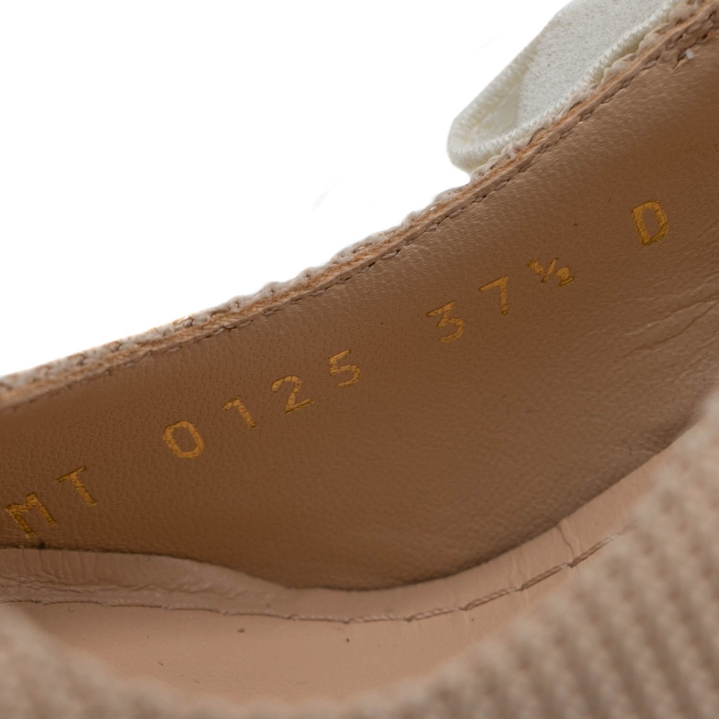 Christian Dior J'Adior Slingback Pump Beige Technical Fabric In Size 37 1/2