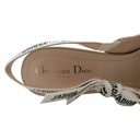 Christian Dior J'Adior Slingback Pump Beige Technical Fabric In Size 37 1/2