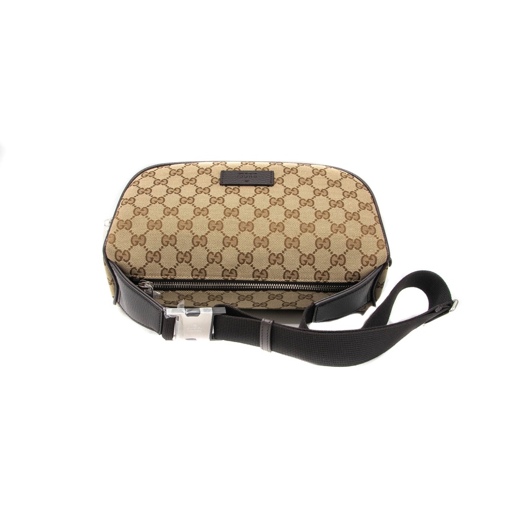 Gucci  Waist Pouch GG Canvas Belt Bag Beige 630915