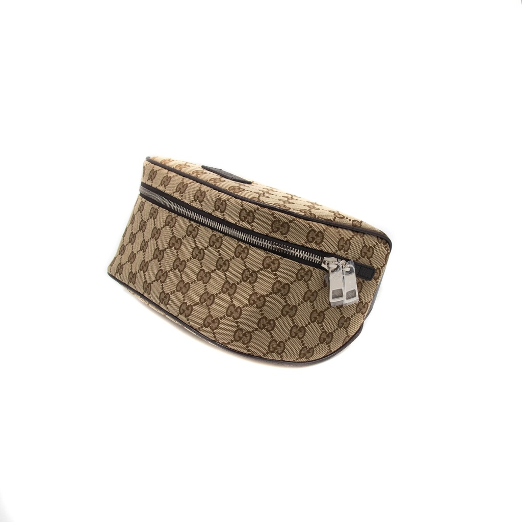 Gucci  Waist Pouch GG Canvas Belt Bag Beige 630915