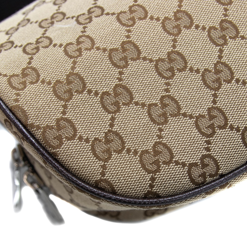 Gucci  Waist Pouch GG Canvas Belt Bag Beige 630915