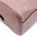 Gucci GG Emblem Small Top Handle Bag Dusty Pink 815255