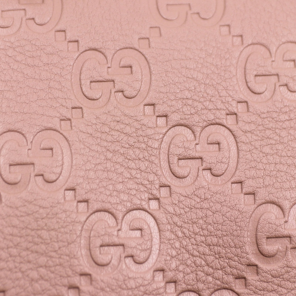 Gucci GG Emblem Small Top Handle Bag Dusty Pink 815255