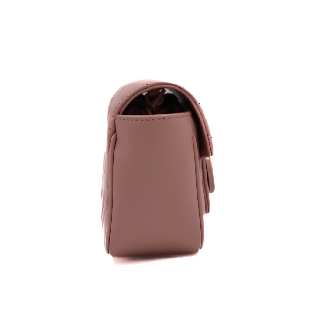 Gucci GG Marmont Mini Belt Bag in Dusty Pink 739599