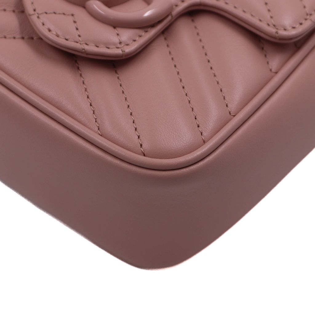 Gucci GG Marmont Mini Belt Bag in Dusty Pink 739599