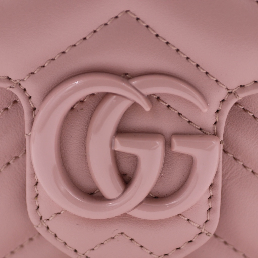 Gucci GG Marmont Mini Belt Bag in Dusty Pink 739599