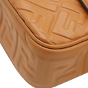 Fendi Baguette 3D FF Motif Chain Shoulder Brown Bag