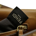 Fendi Baguette 3D FF Motif Chain Shoulder Brown Bag