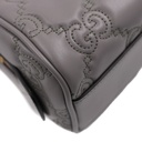 Gucci GG Matelassé Grey Leather Top Handle Bag 702251