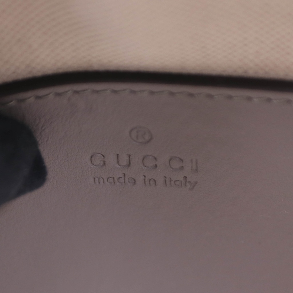 Gucci GG Matelassé Grey Leather Top Handle Bag 702251