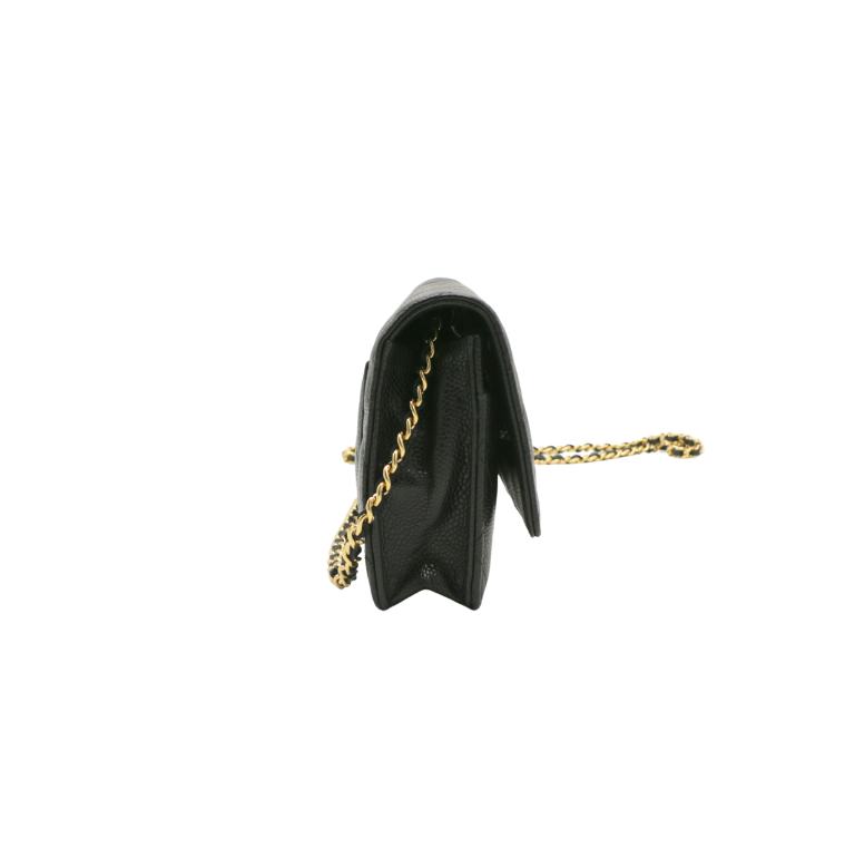 Chanel Classic Caviar Black Wallet on Chain 