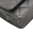 Chanel Classic Caviar Black Wallet on Chain 