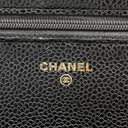 Chanel Classic Caviar Black Wallet on Chain 