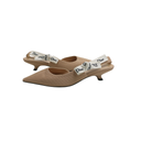 Christian Dior J'Adior Slingback Pump Beige Technical Fabric In Size 38