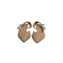 Christian Dior J'Adior Slingback Pump Beige Technical Fabric In Size 38 1/2