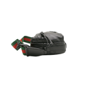 Gucci Double G Leather Messenger Bag Black 725696