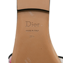 Christian Dior Dway Sandal Embroidered Multicolor Flower Size 35 1/2