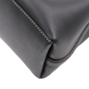 Gucci GG Emblem Black Leather Bucket Bag
