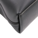 Gucci GG Emblem Black Leather Bucket Bag