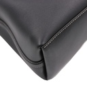 Gucci GG Emblem Black Leather Bucket Bag