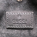 Gucci GG Emblem Black Leather Bucket Bag