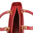 Christian Dior Lady Dior Large in Red Crocodile Leather 