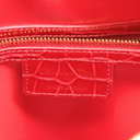 Christian Dior Lady Dior Large in Red Crocodile Leather 
