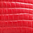 Christian Dior Lady Dior Large in Red Crocodile Leather 