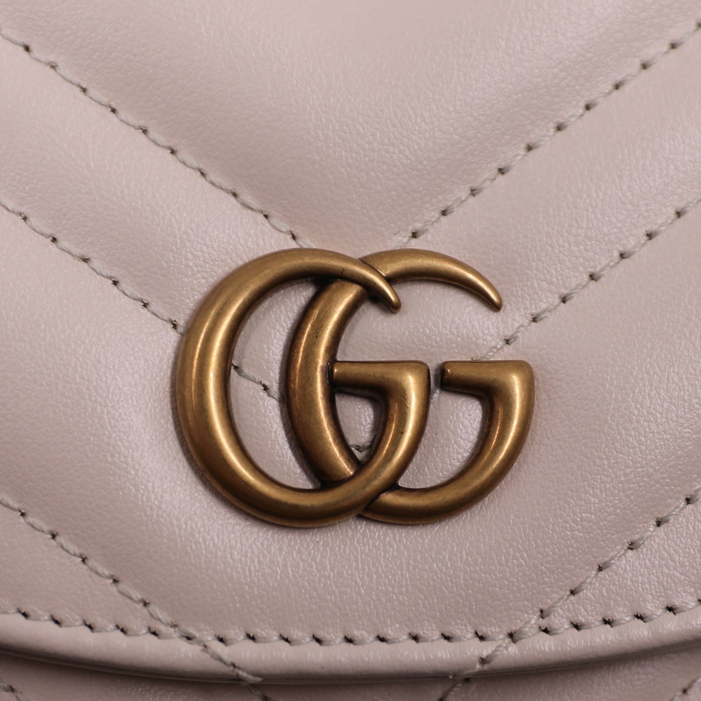 Gucci Mini GG Marmont Crossbody Bag Beige 746431