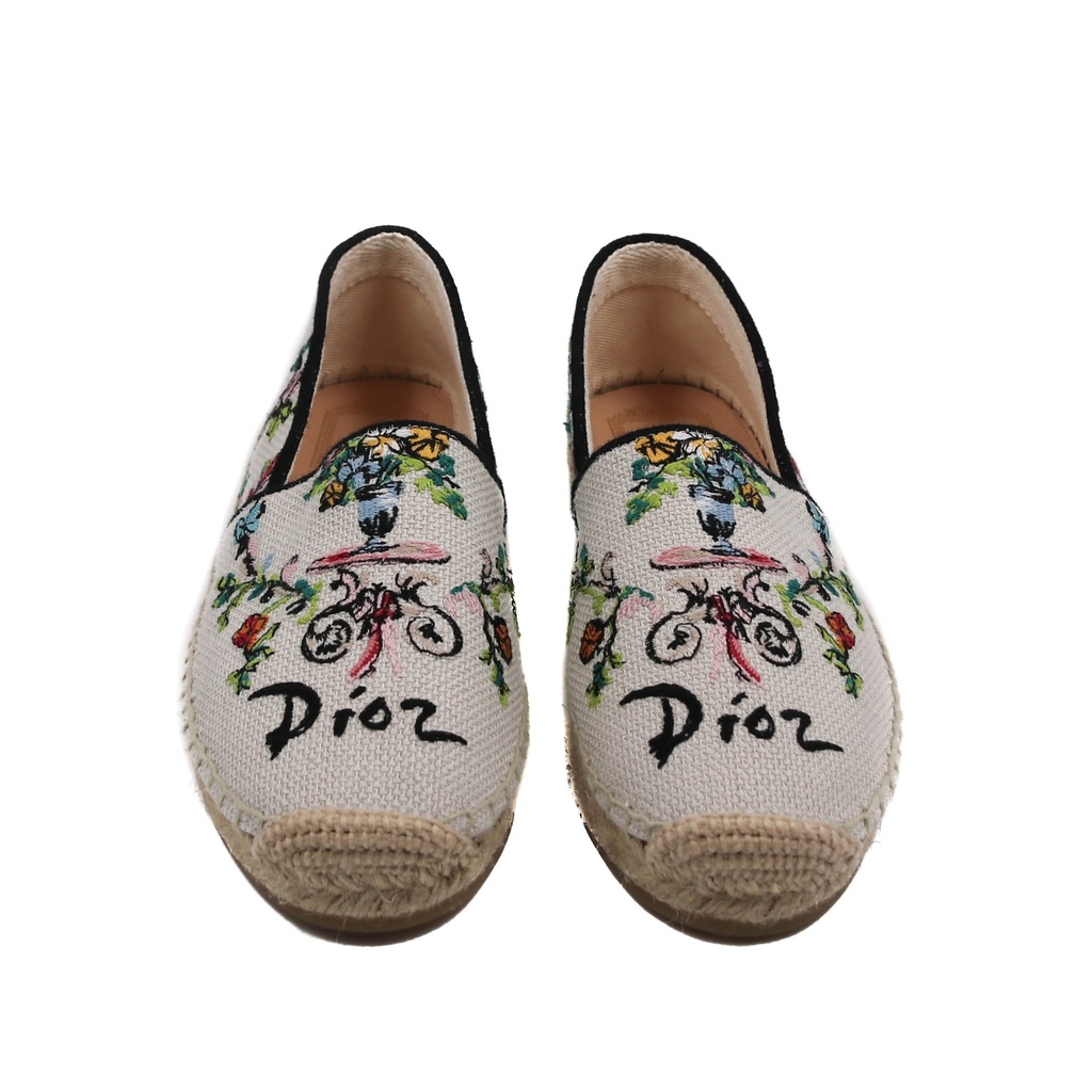 Christian Dior Grannville Espadrille Multicolor Shoes Size 36
