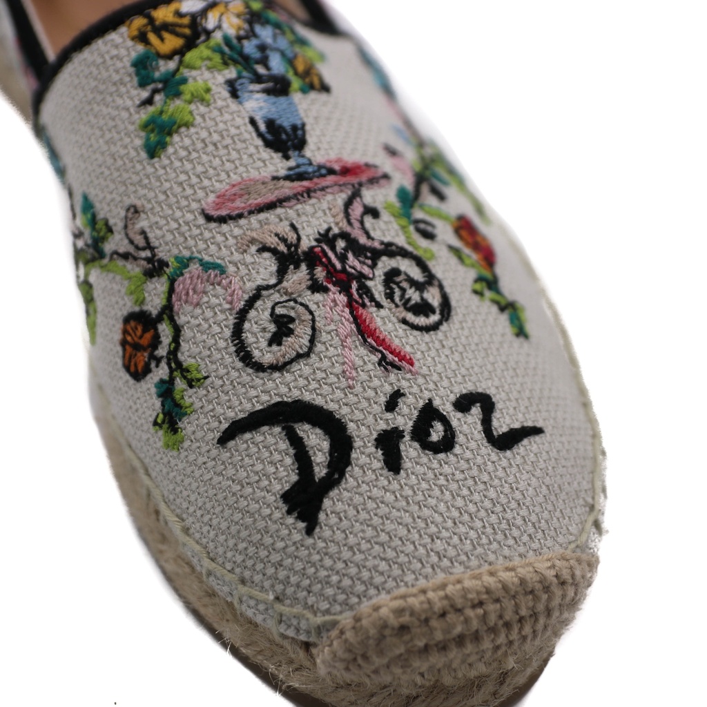 Christian Dior Grannville Espadrille Multicolor Shoes Size 36