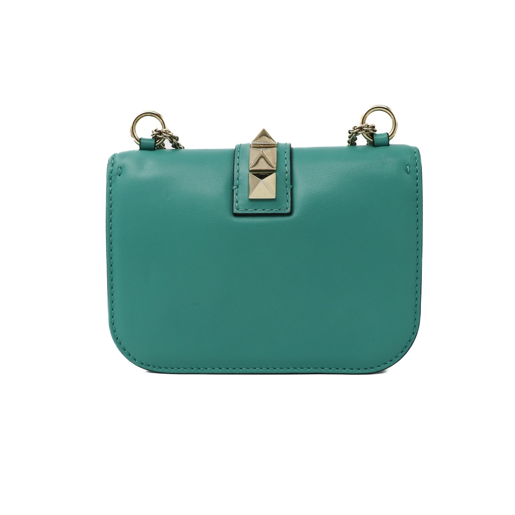 Valentino Garavani Rockstud Shoulder Bag Green