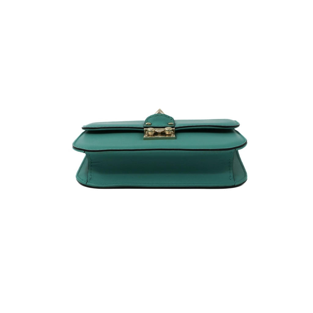 Valentino Garavani Rockstud Shoulder Bag Green
