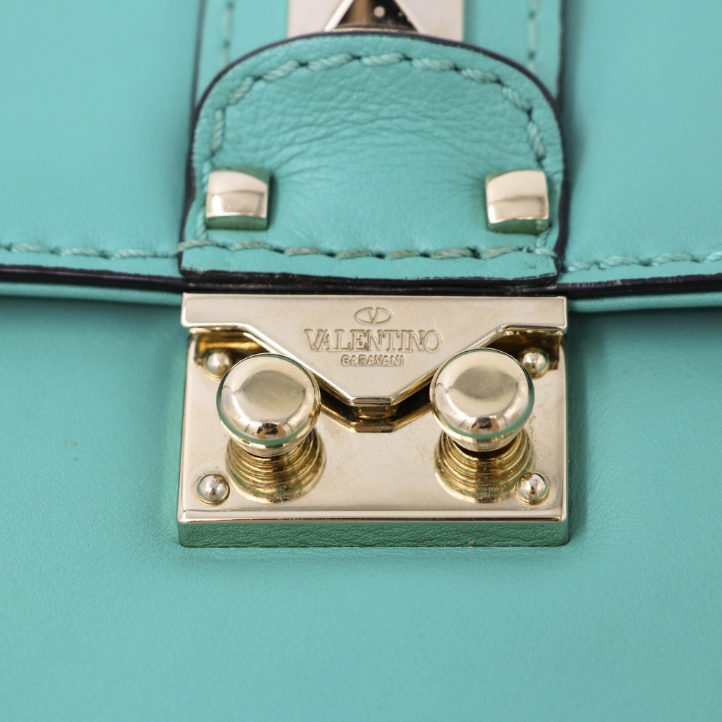 Valentino Garavani Rockstud Shoulder Bag Green