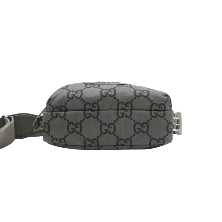Gucci GG Ripstop Medium Crossbody Bag Grey 767931