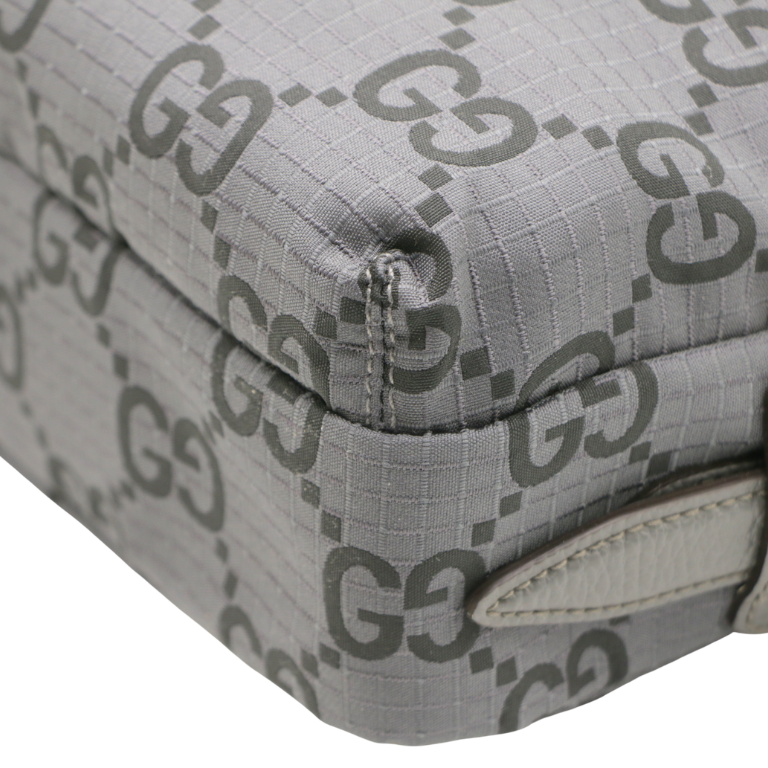 Gucci GG Ripstop Medium Crossbody Bag Grey 767931
