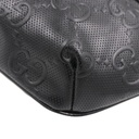 Gucci GG Embossed Leather Belt Bag Black