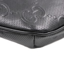 Gucci GG Embossed Leather Belt Bag Black