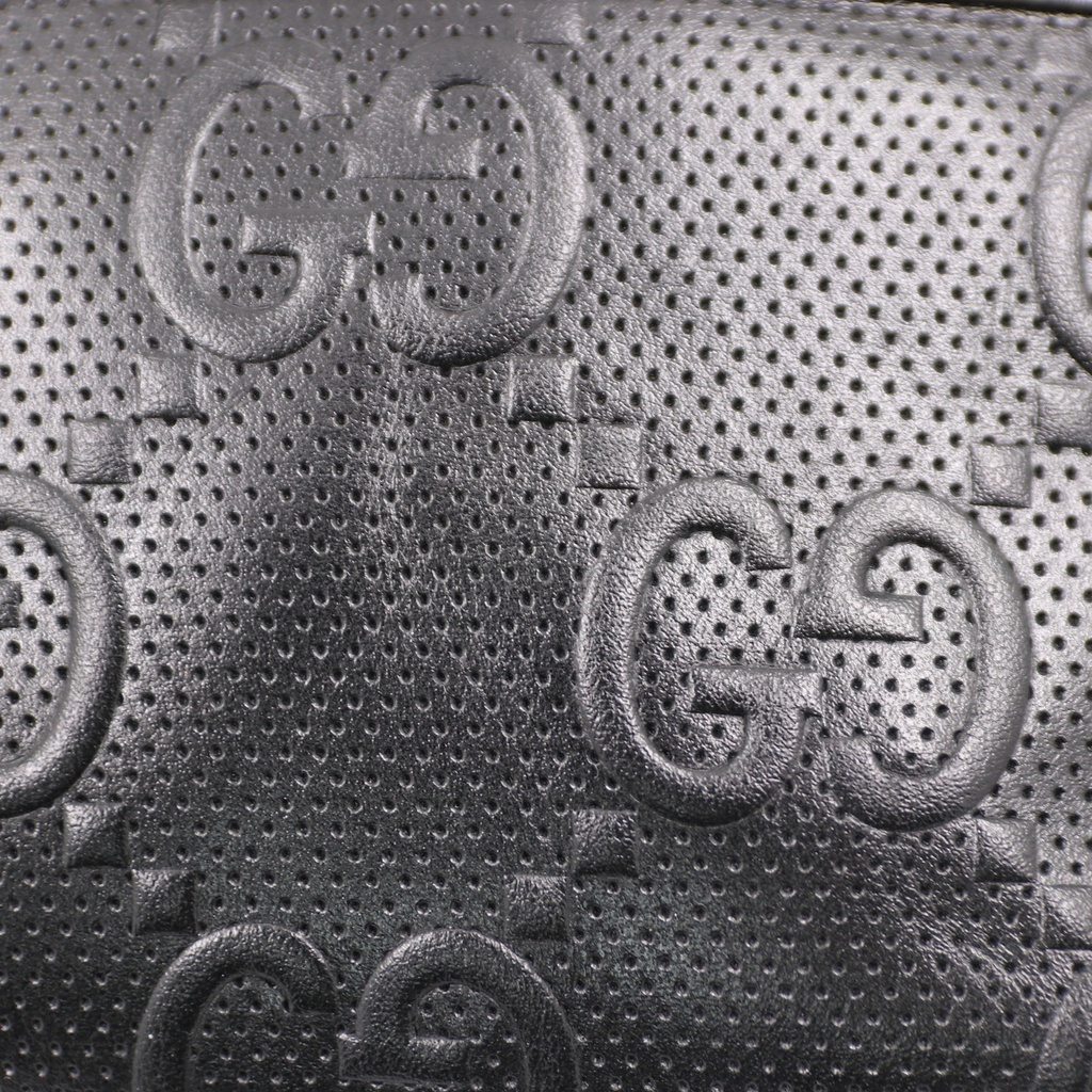 Gucci GG Embossed Leather Belt Bag Black