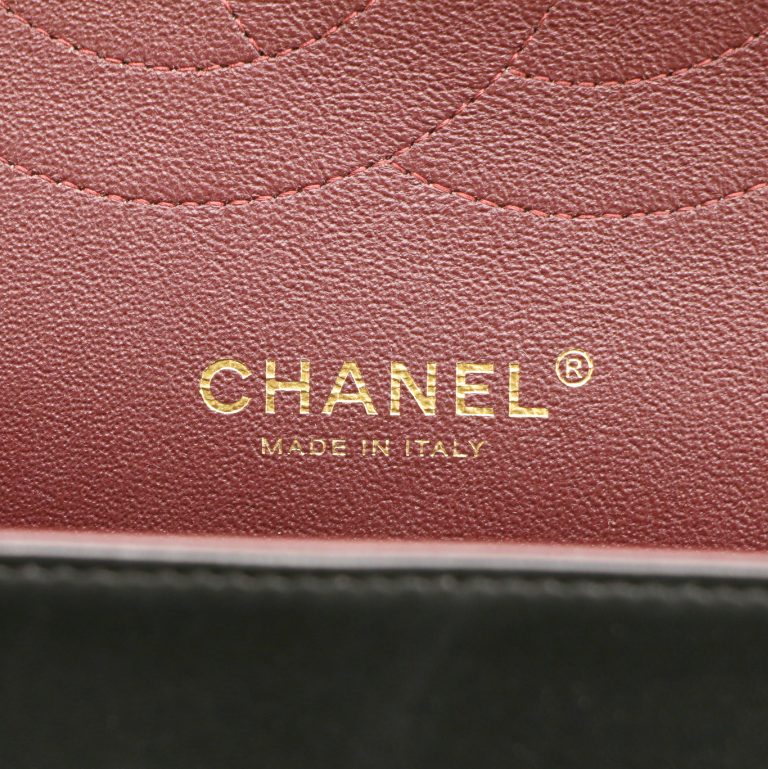 Chanel Classic Double Flap Lamskin Jumbo Black 