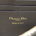 Christian Dior Oblique Jacquard Saddle Wallet on Chain Blue