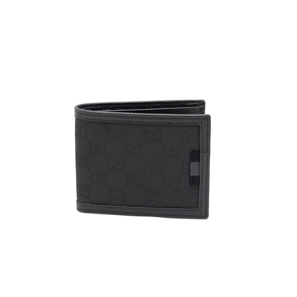 Gucci - 9959 Monogram Bi-Fold Black Wallet 260987