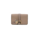 Chloe-11410 Alphabet Mini Tri Fold Pink Wallet