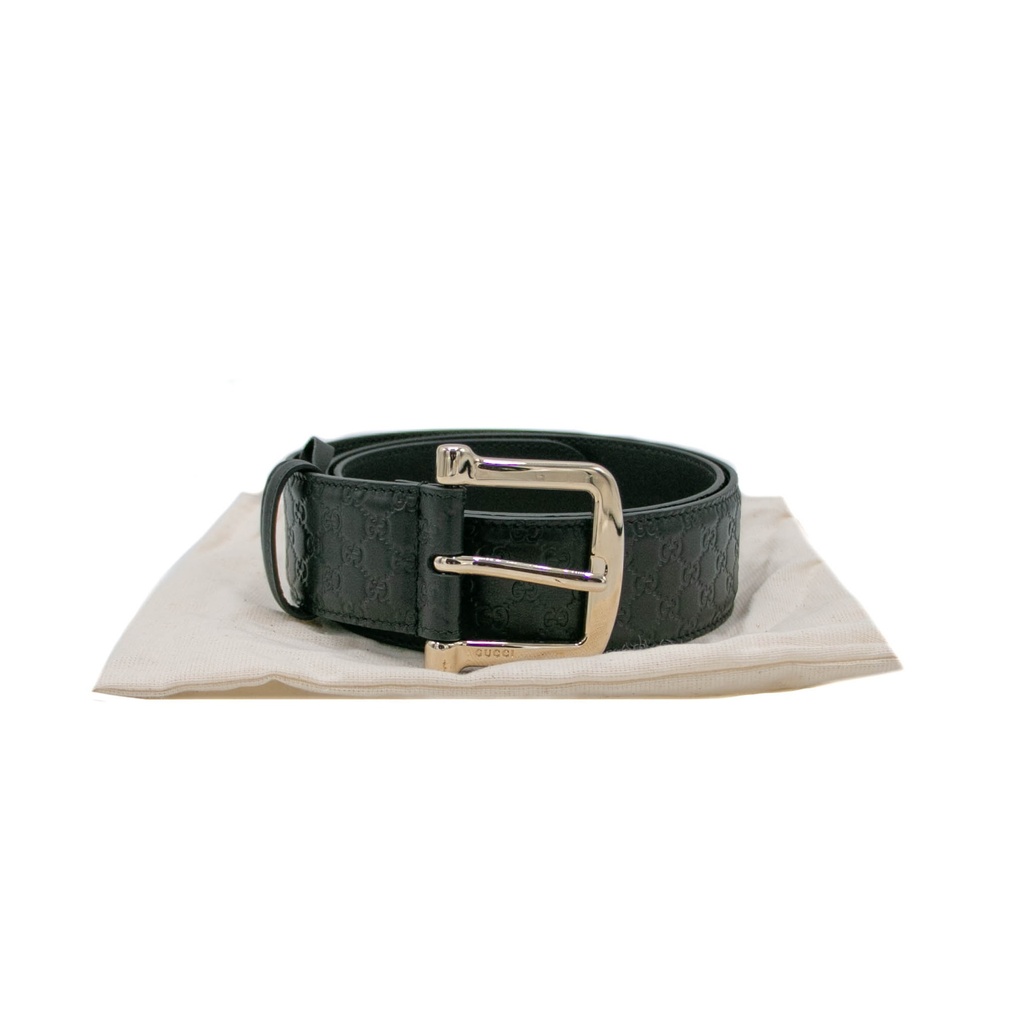 Gucci Microguccissima Black Belt 281548 Size 85 34