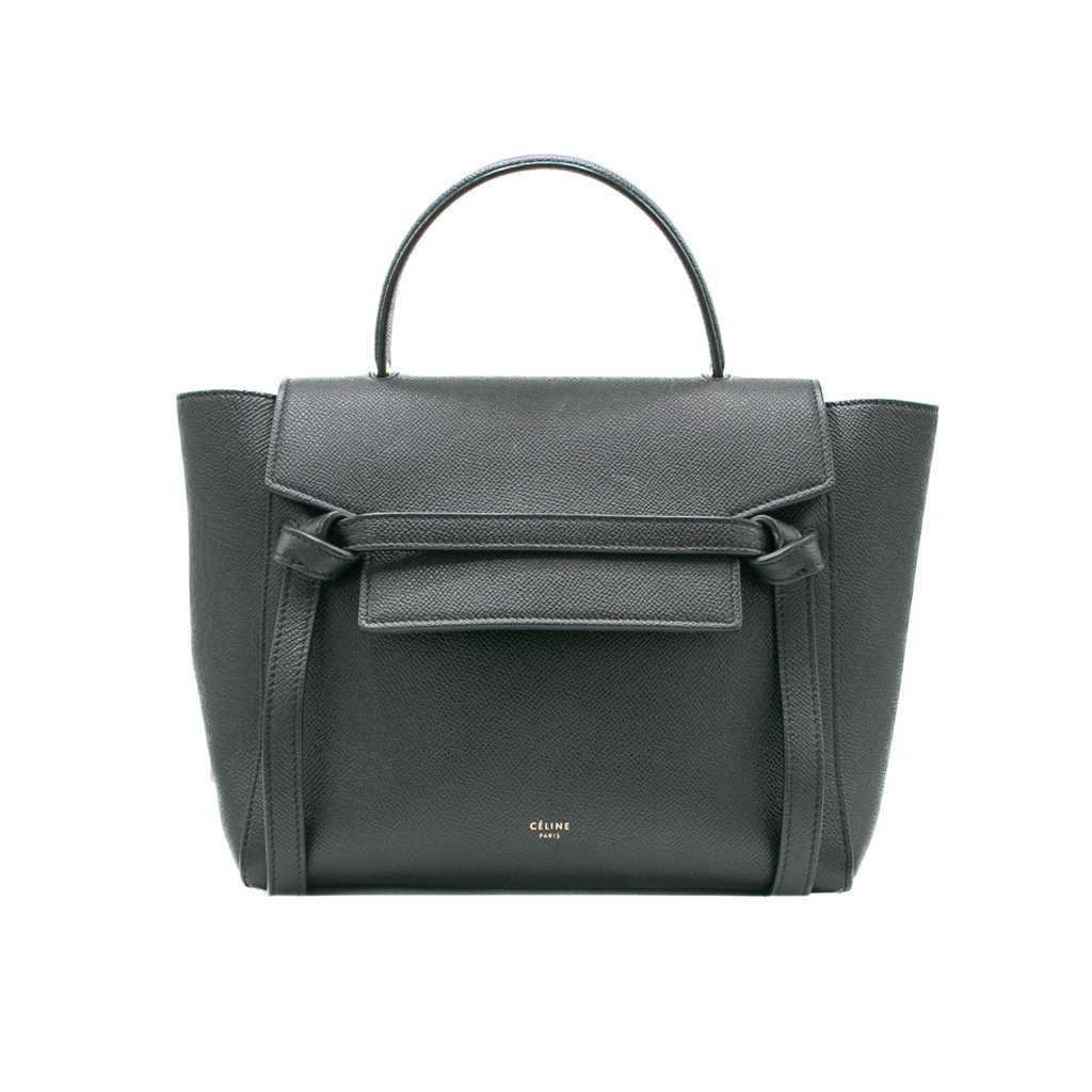 Celine Grained Calfskin Small Belt Bag Black