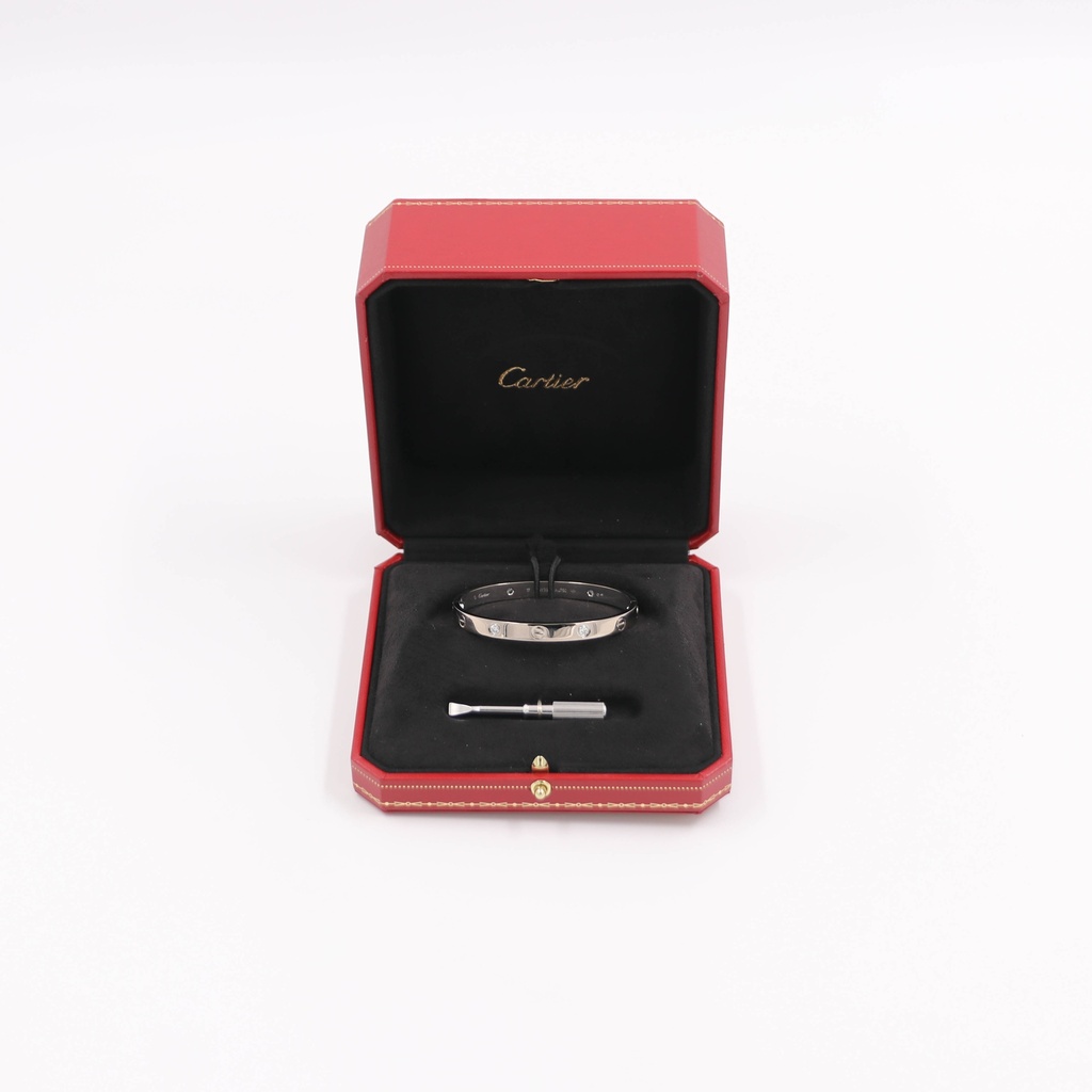 Cartier Love Half Diamond 750WG L65366 #17 30.2g